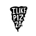 I like pizza print black graphick black food cafe print